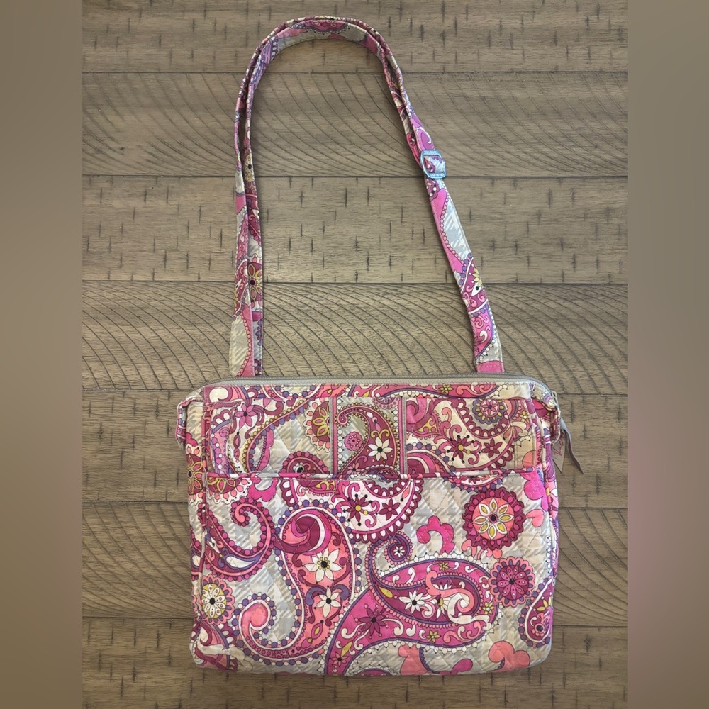 Retired Vera Bradley “Paisley Meets Plaid” shoulder bag